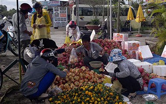 Trái cây Trung Quốc tràn về Cà Mau